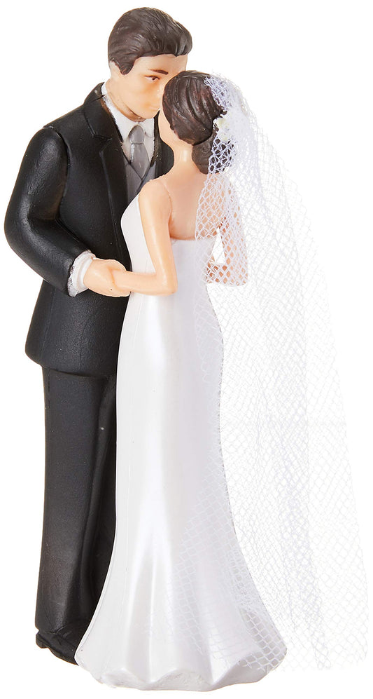 Bride and Groom Cake Topper 4 1/2"