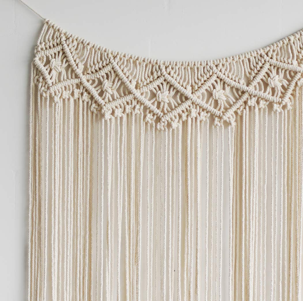 Close up of macrame finish