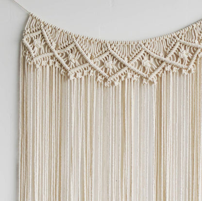 Close up of macrame finish