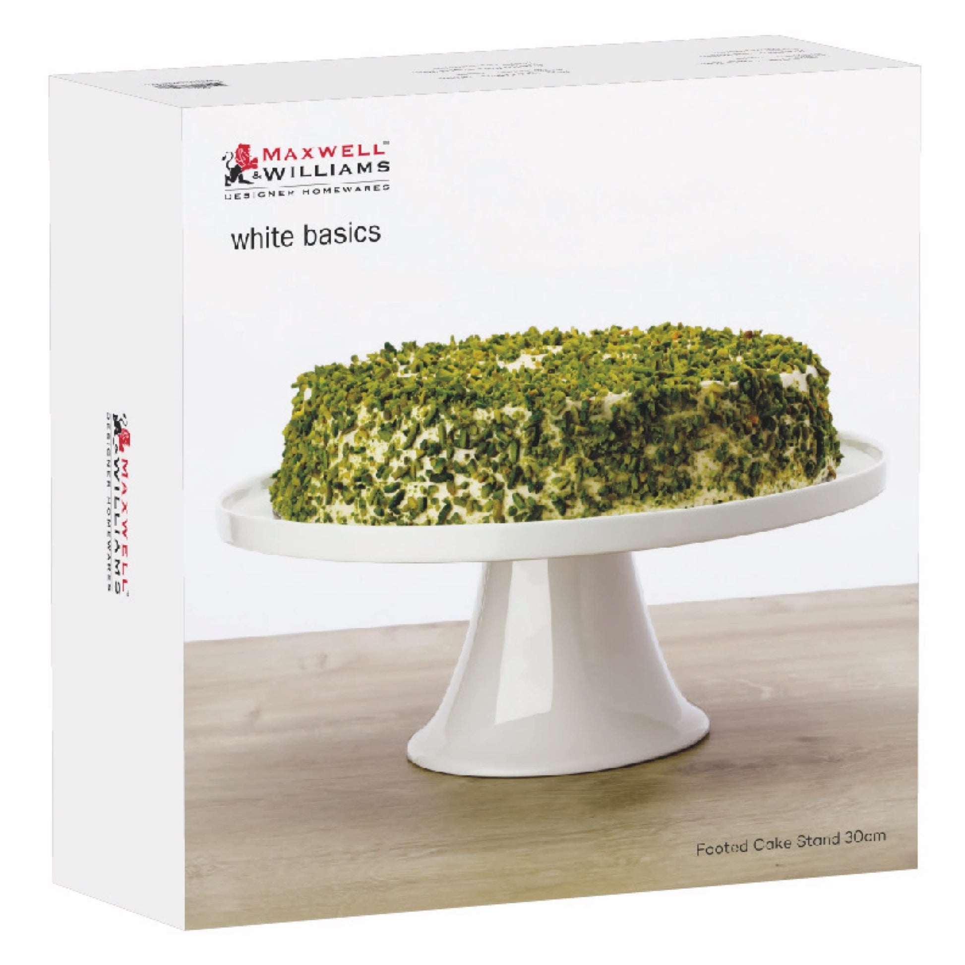Footed cake stand round