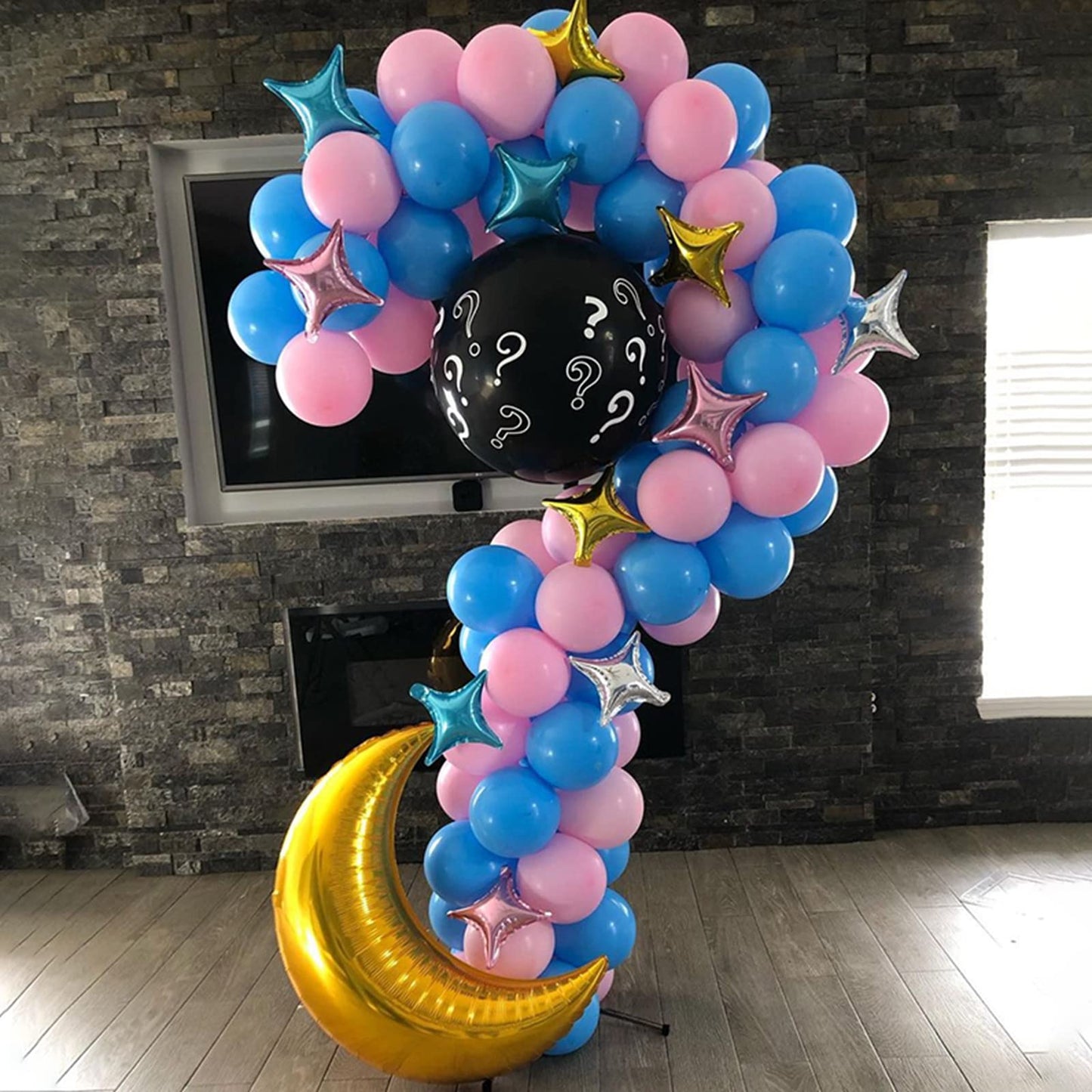 Balloon Column Stand Gender Reveal (Question Mark)