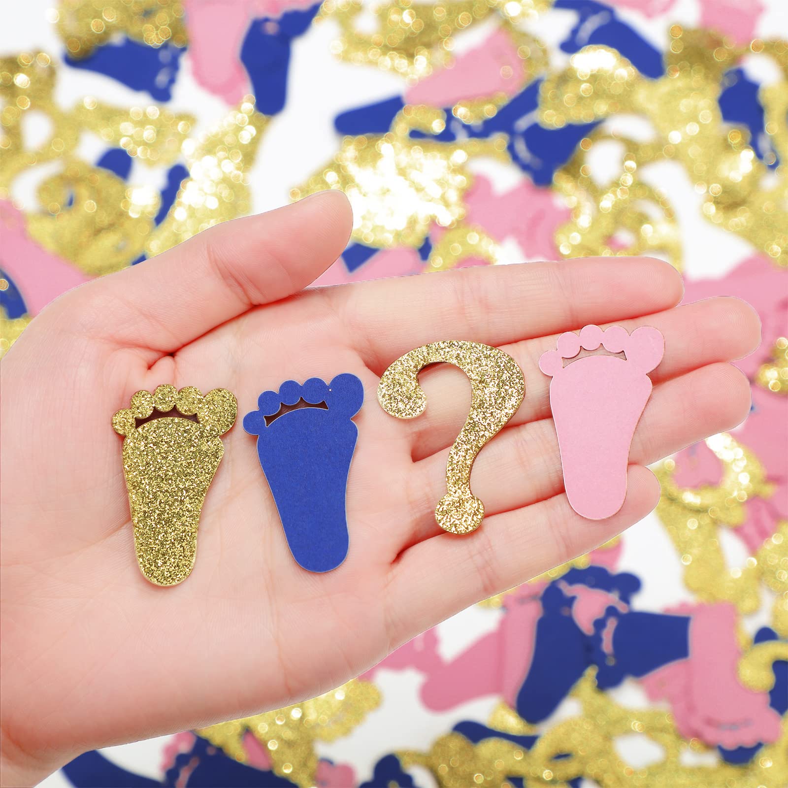 Baby footprint confetti