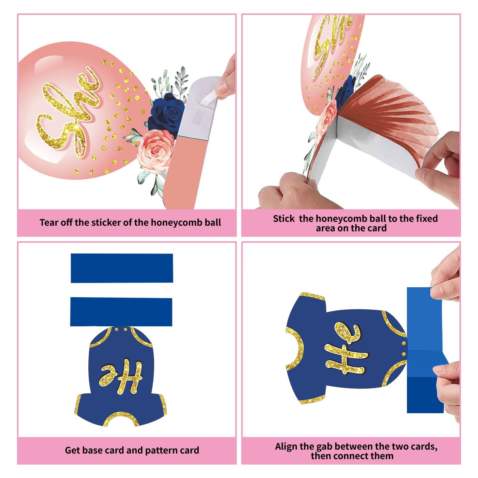 honeycomb 12 pcs decoration instructions