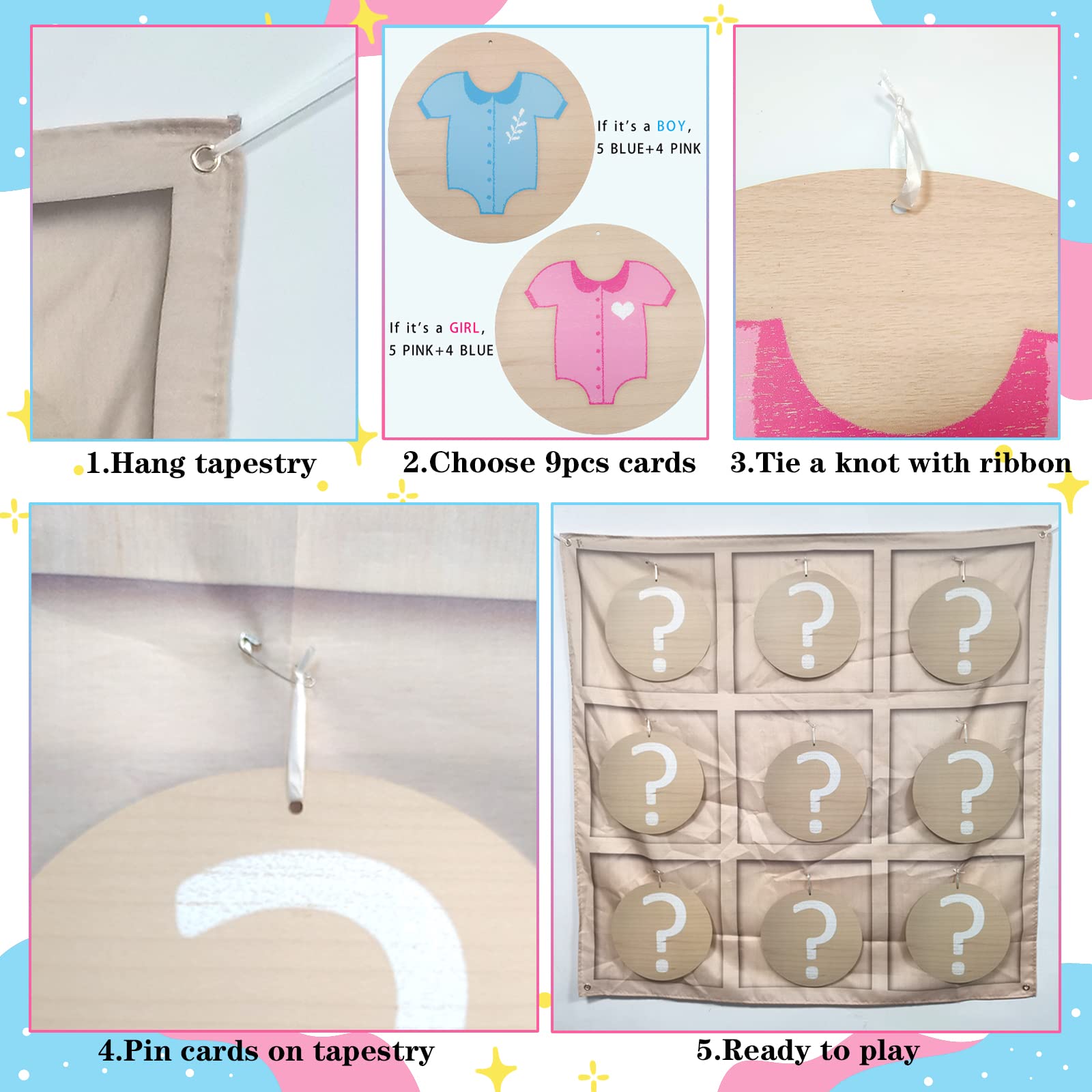 baby shower game how to use