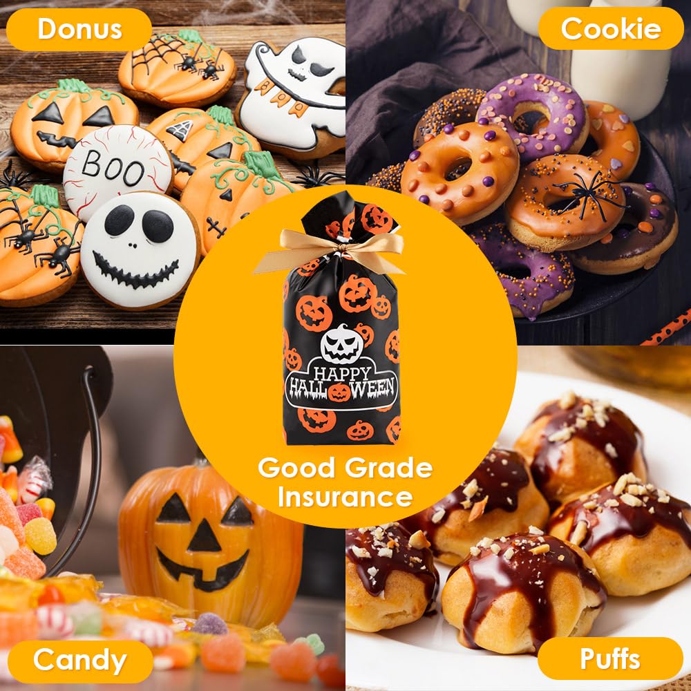 Halloween Treat Bags, 50PCS Drawstring Candy Bag