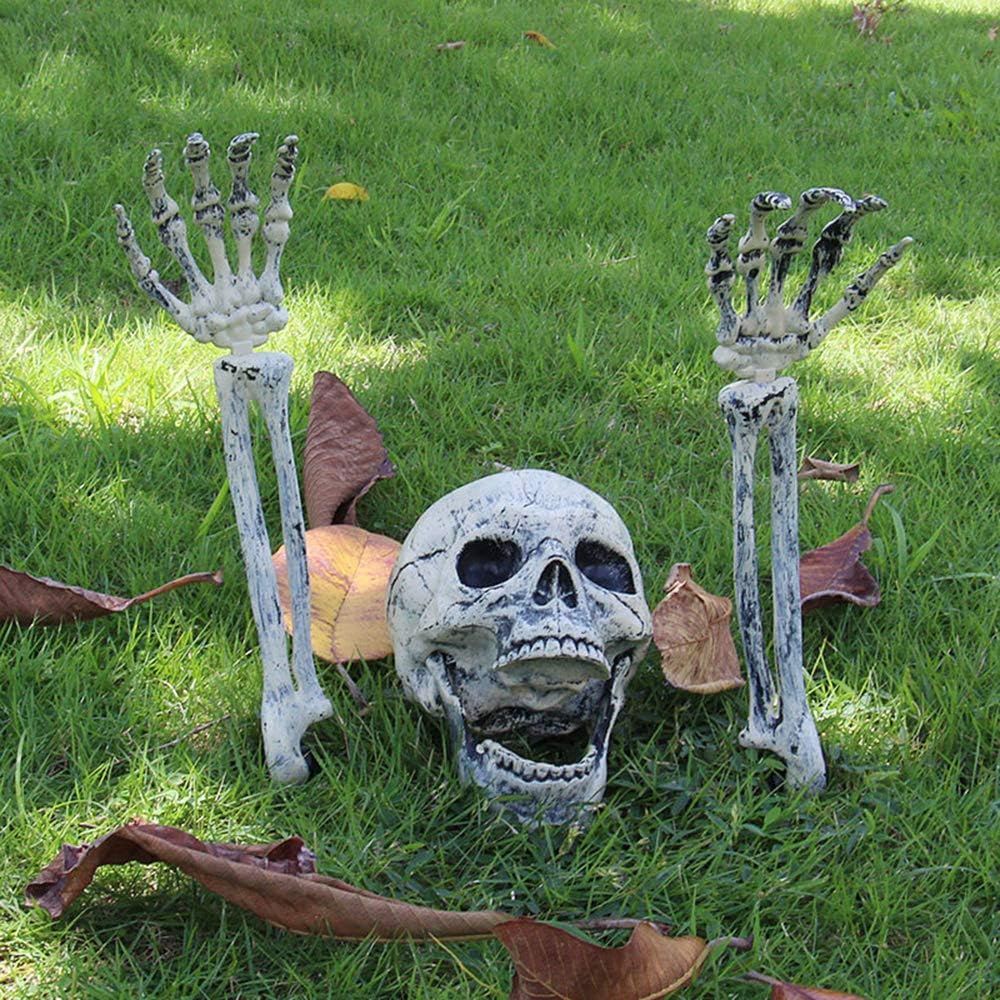 outdoor garden skeleton prop