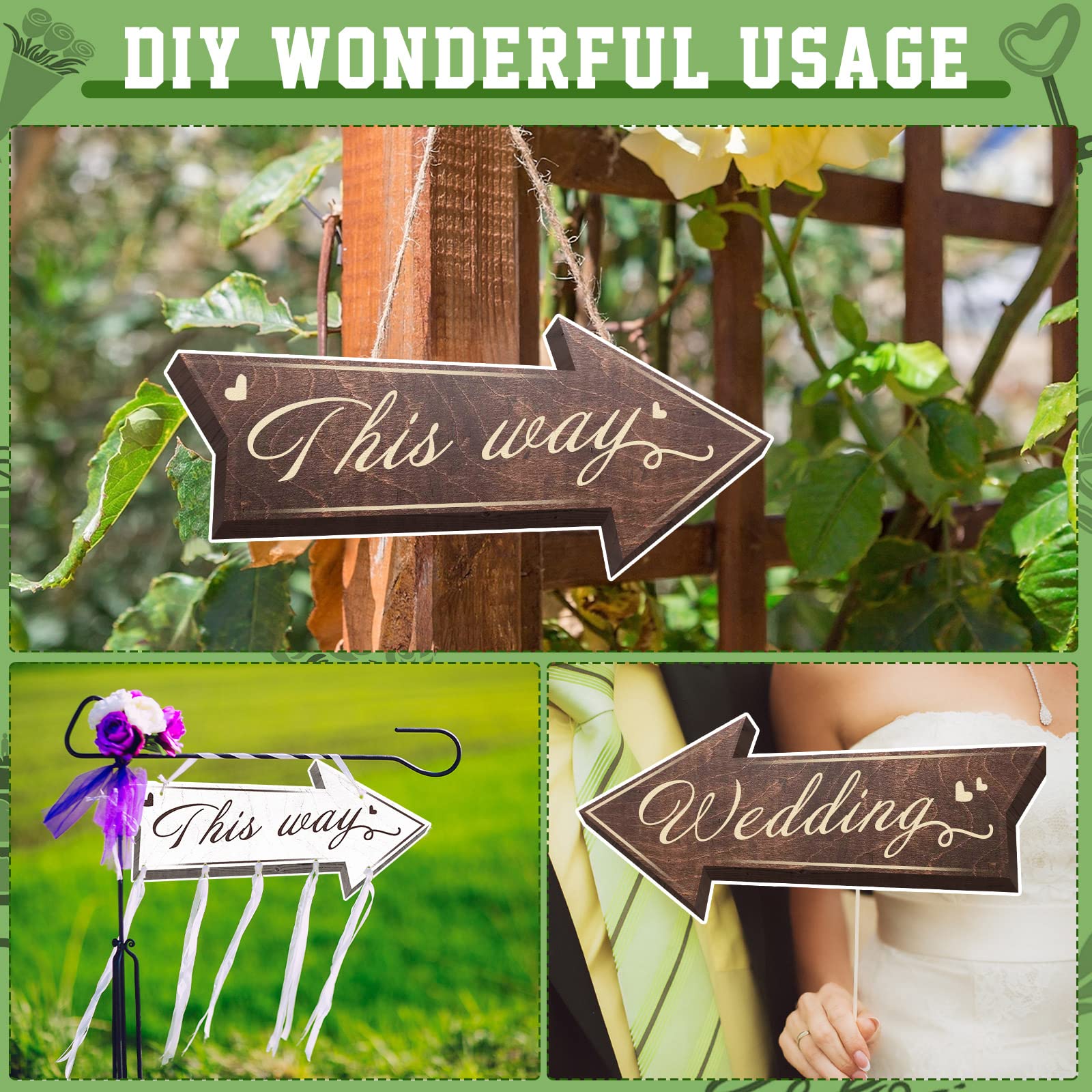 DIY wedding yard signs