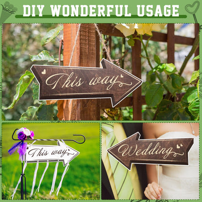DIY wedding yard signs