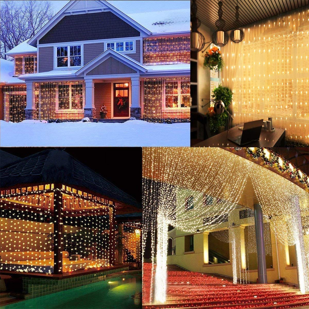 LED Curtain String Lights