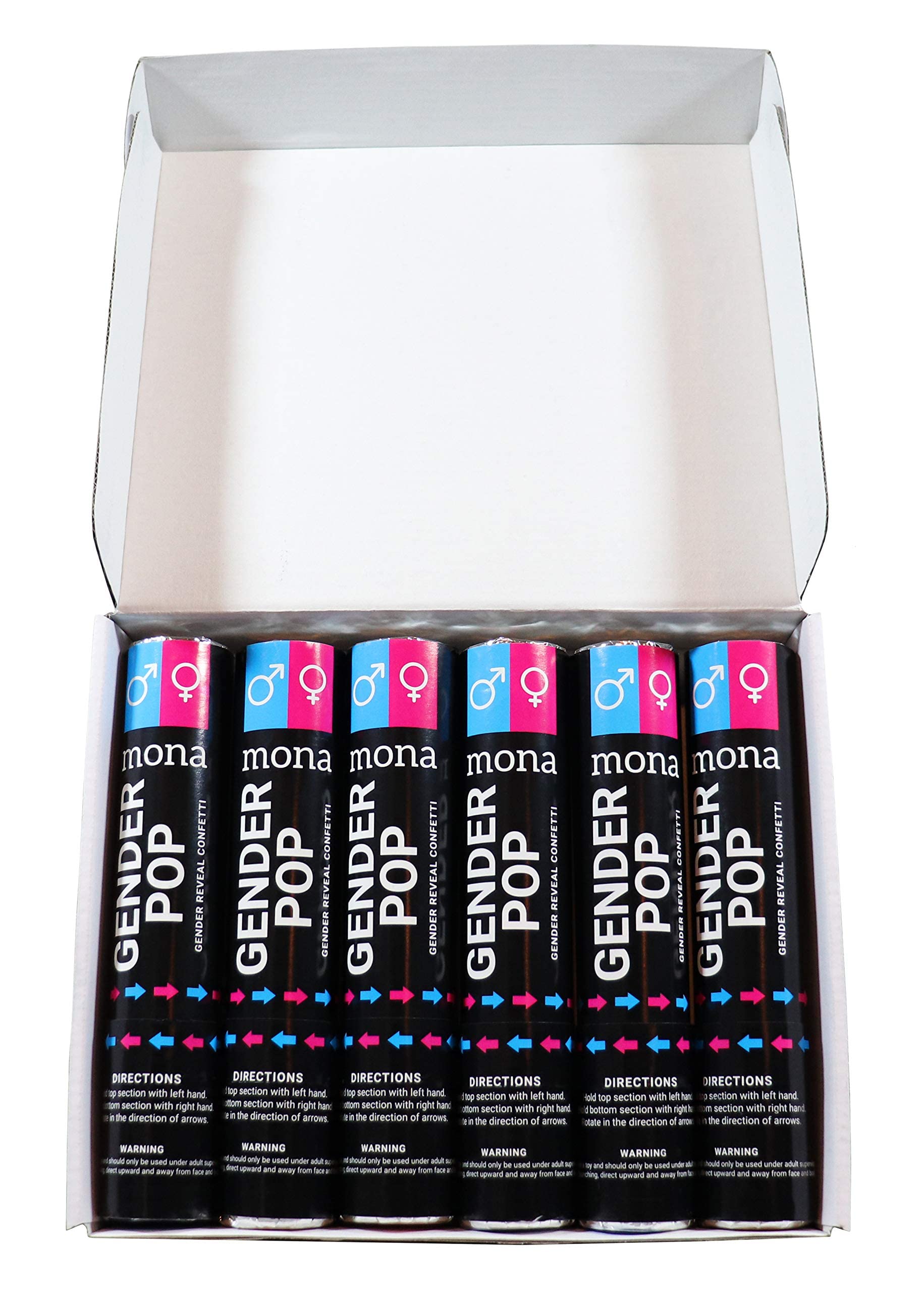 Gender pop 3xpink and 3x blue