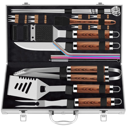 Stainless Steel Grill Tool Set 25pcs