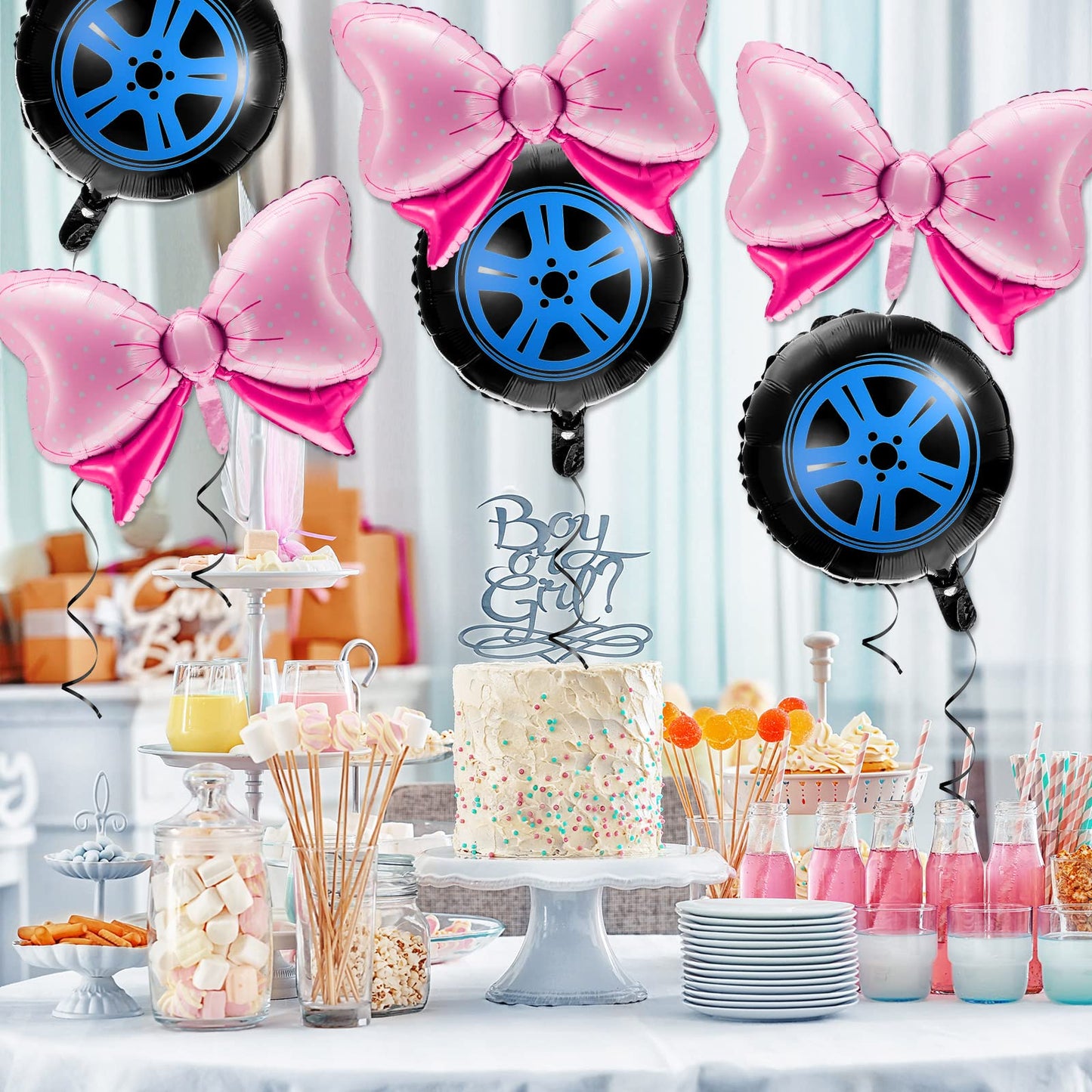 Gender reveal decorations