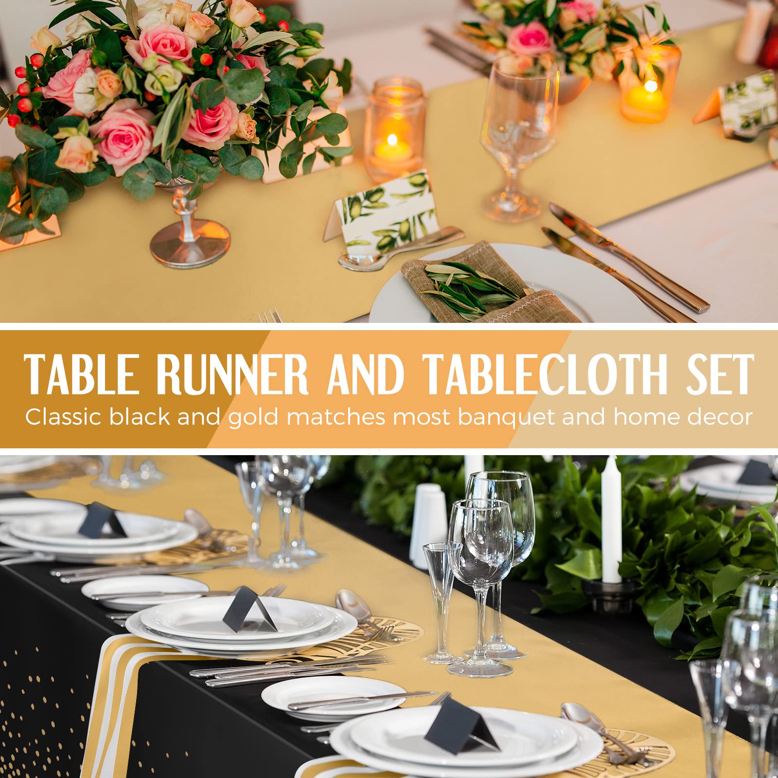 Tablecloth and table runner set