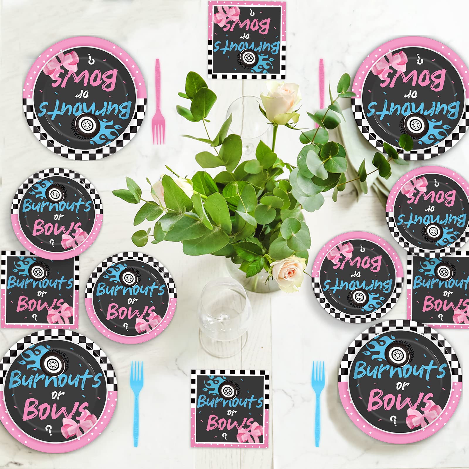 Baby shower plates, napkins and forks