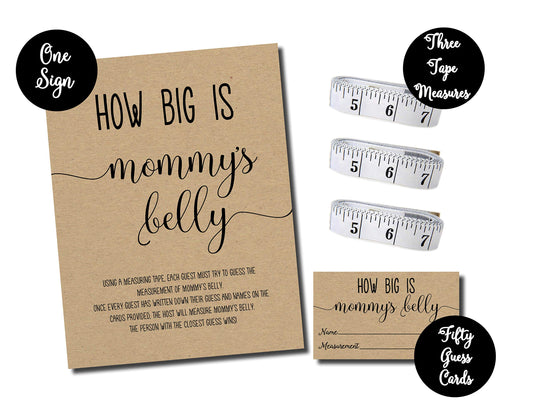 Gender reveal Game - How Big is Mommy's Belly?