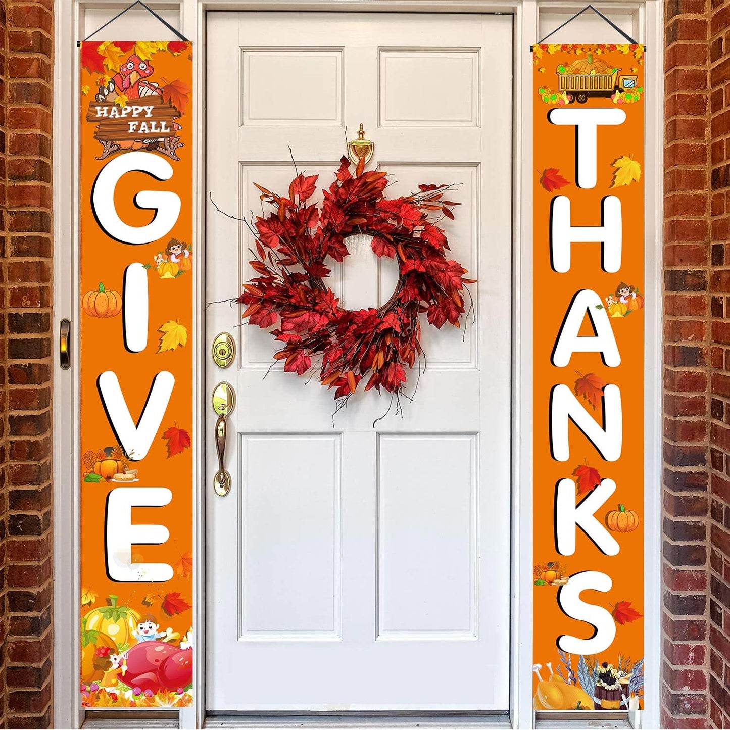 Door sign for thanksgiving