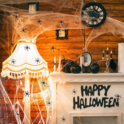 Halloween spider web decoration