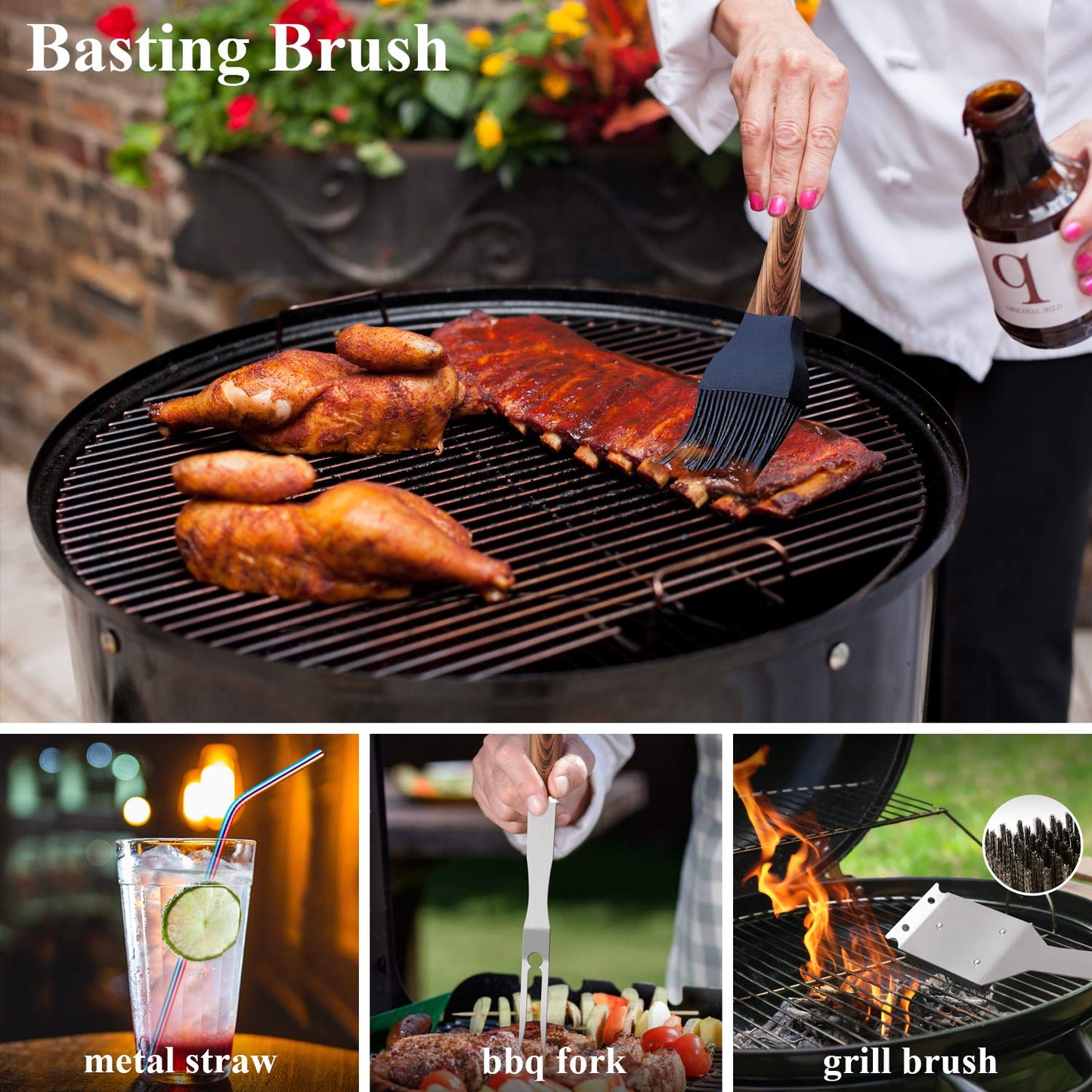 BBQ grill tool set contents