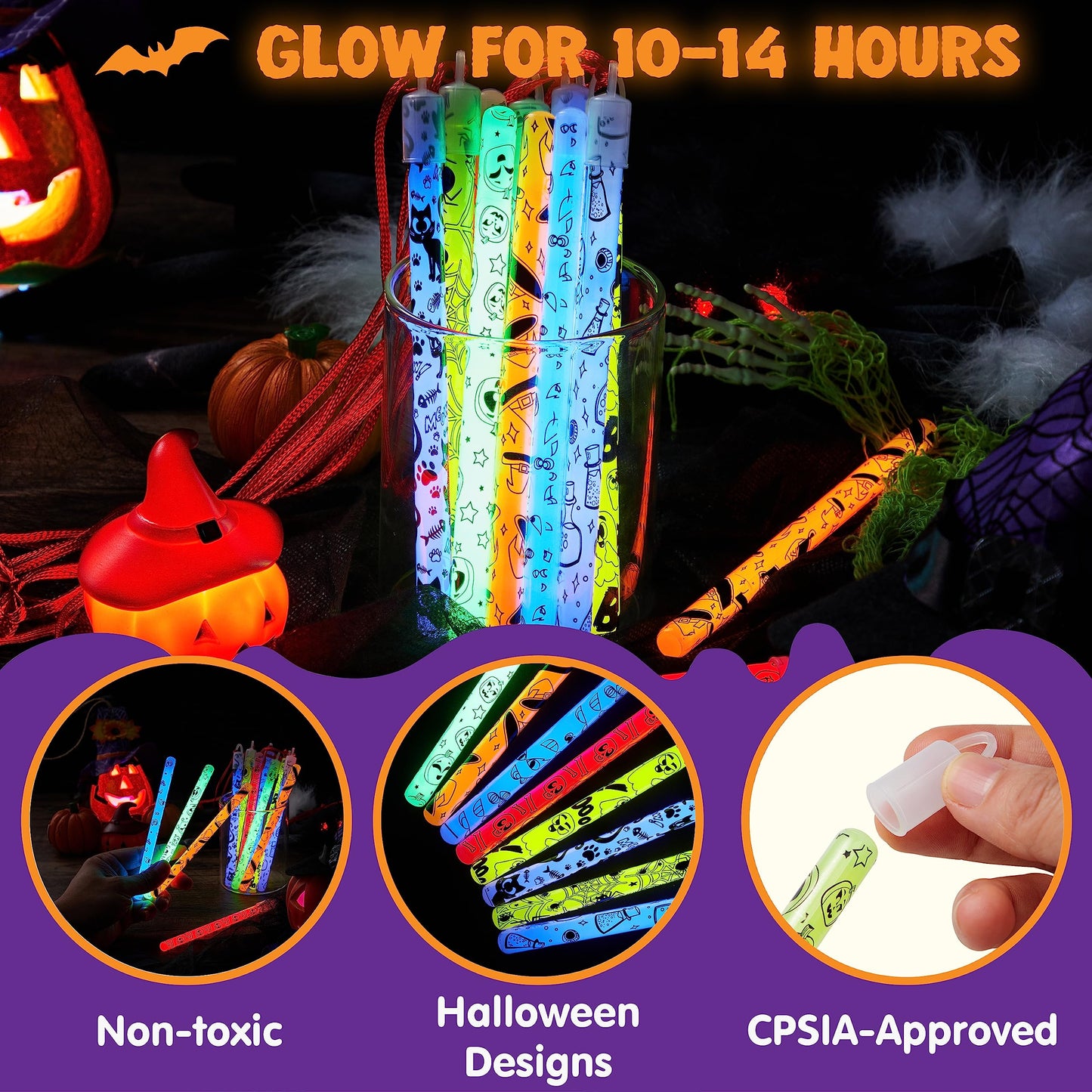 glow for 10-14 hours