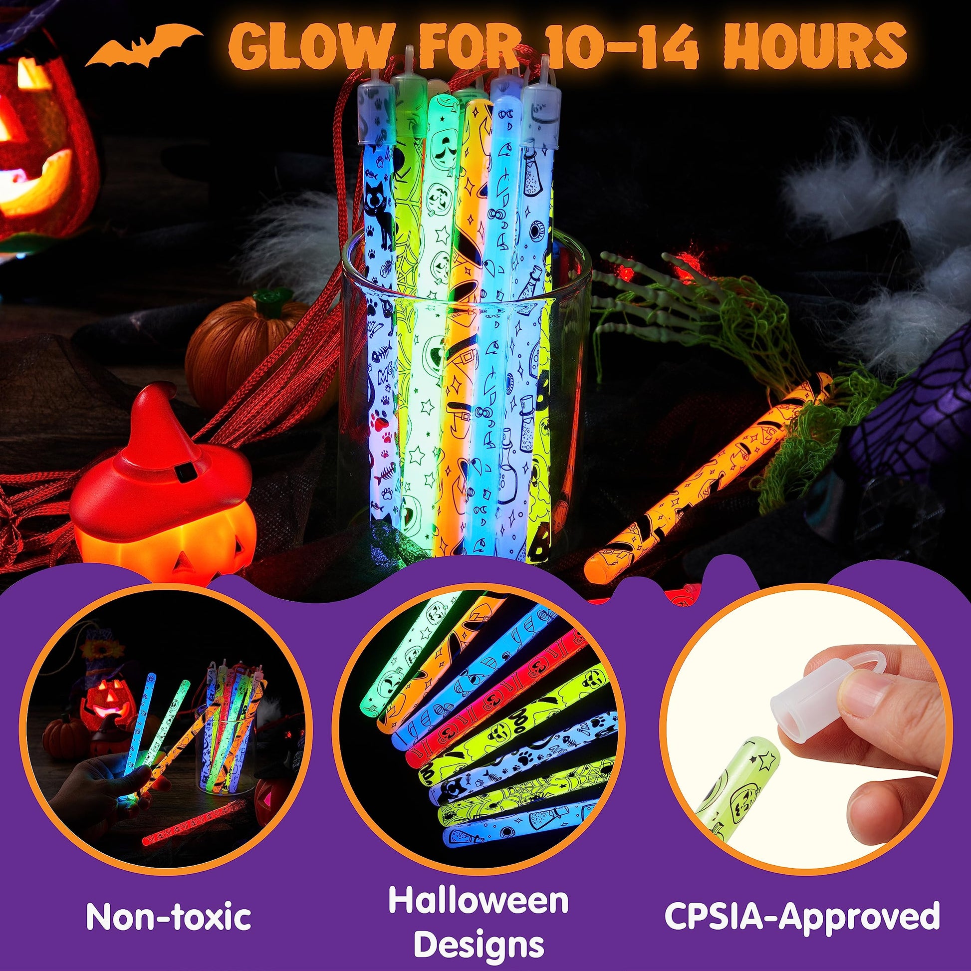 glow for 10-14 hours