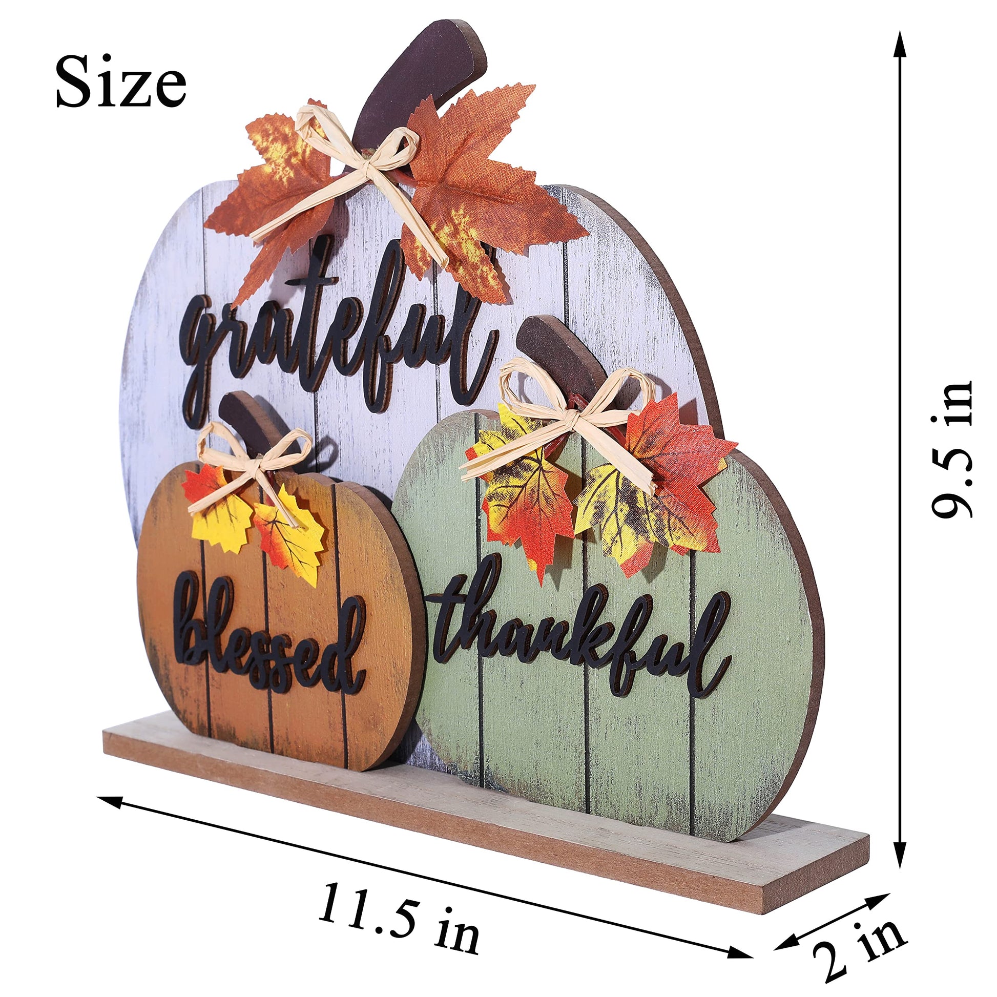 wooden pumpkin dimensions