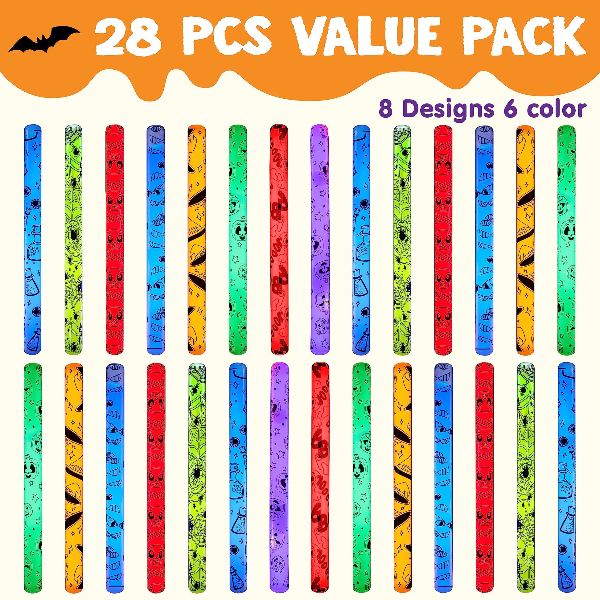 24 pce value pack 8 designs 6 colours