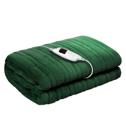 Electric Throw Blanket - Winter Green