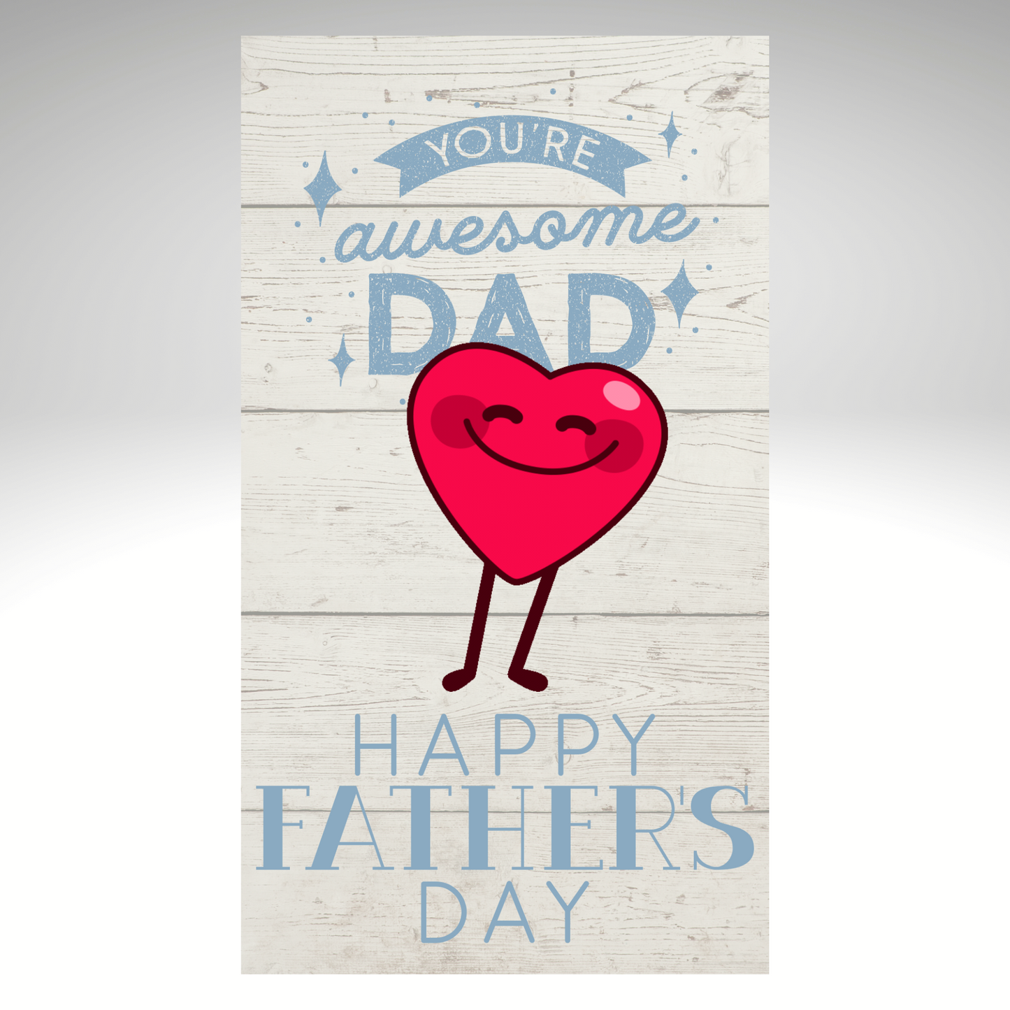Fathers Day E-Card - Bouncing Heart MP4 Video Message