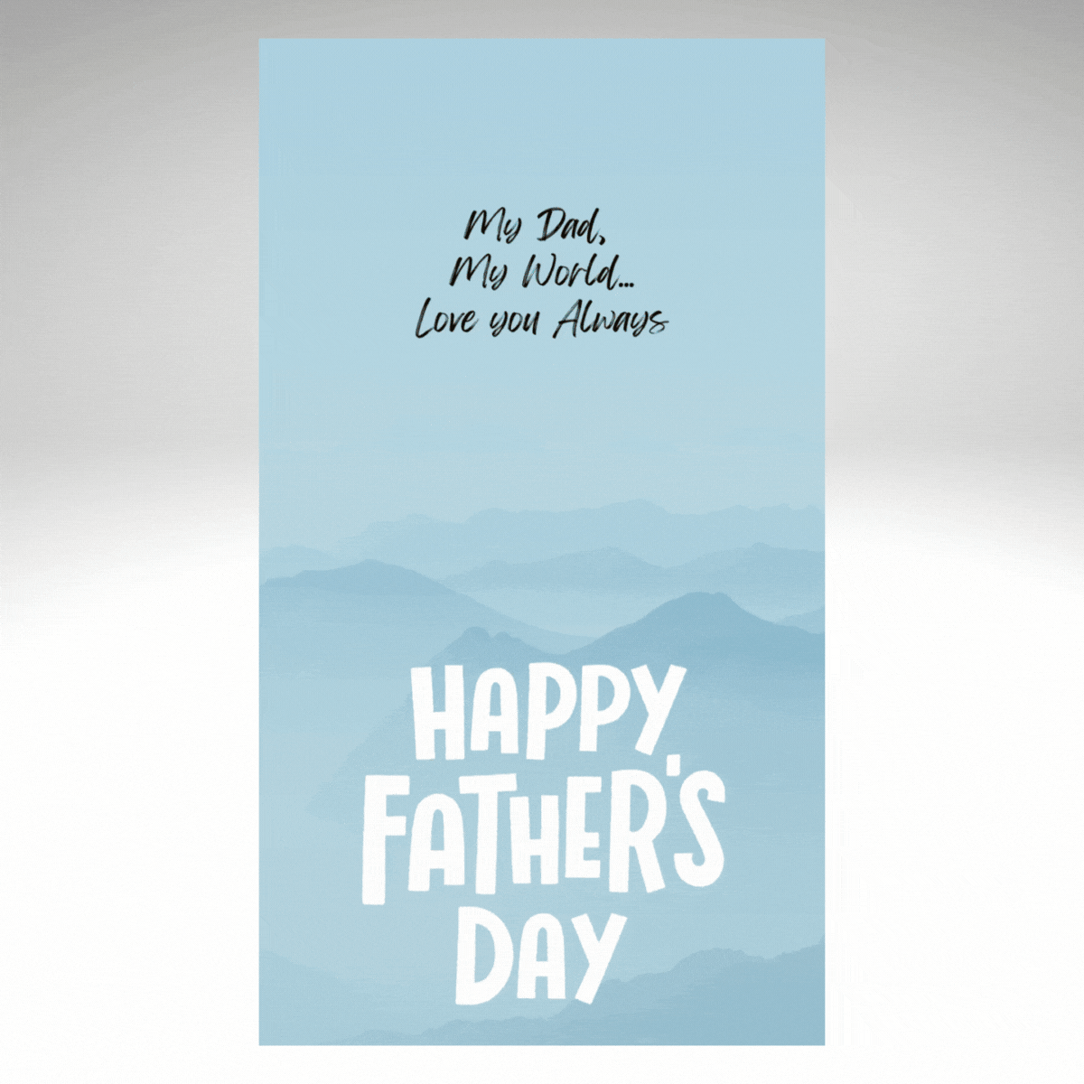 Fathers Day E-Card - Hot Air Balloon MP4 Video Message