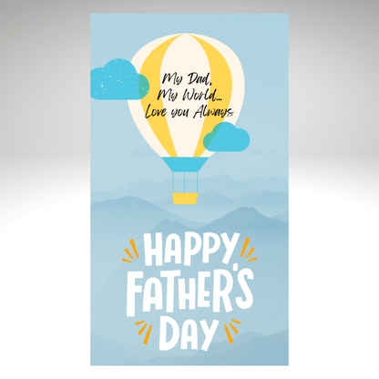 Fathers Day E-Card - Hot Air Balloon MP4 Video Message