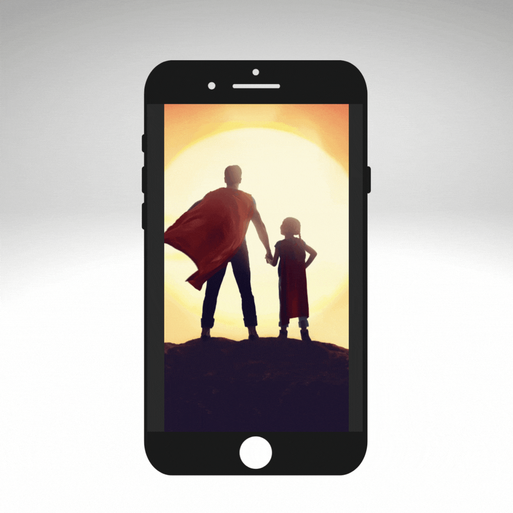Fathers Day E-Card - Superhero MP4 Mobile Message