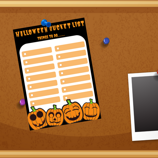 Halloween Party Planner - Bucket List Checklist