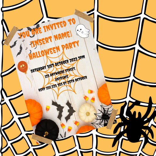 Halloween Personalised Invitation - You Are Invited