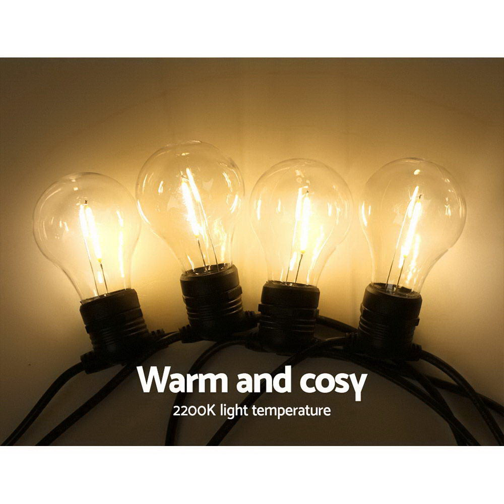 Jingle Jollys 68m Festoon String Lights LED Outdoor Wedding Party Garden Decor Occasions > Lights   