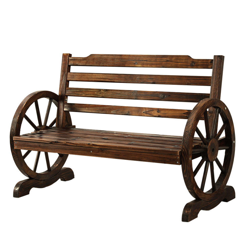 Wooden Wagon Garden Bench Seat