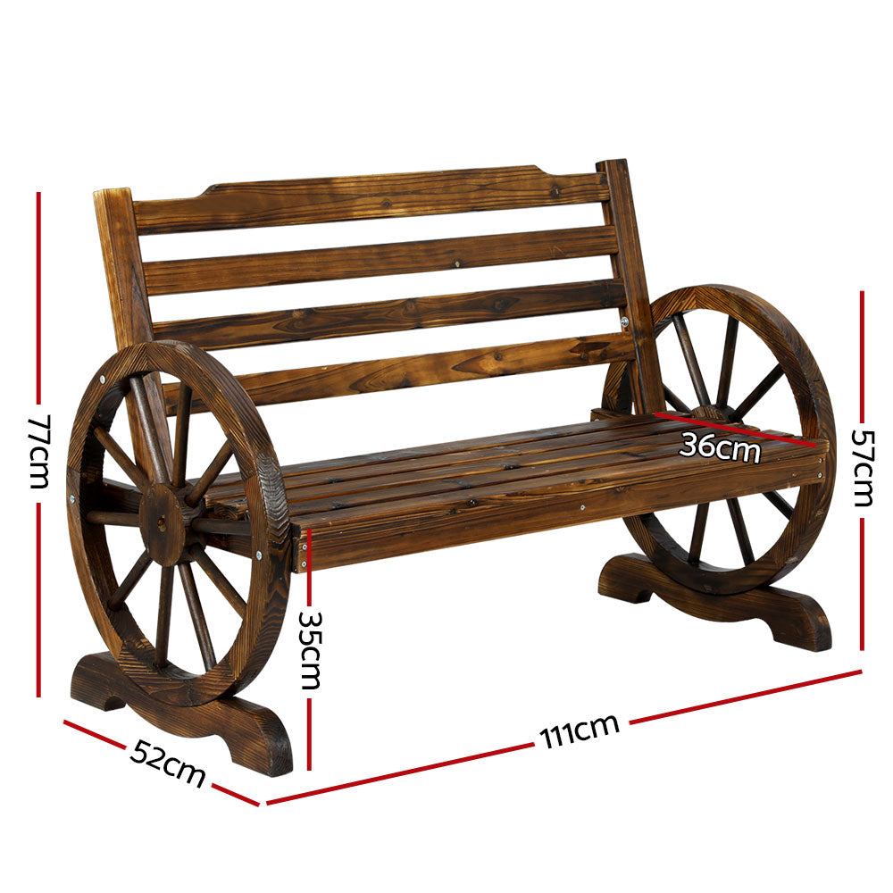 Garden bench seat dimensions