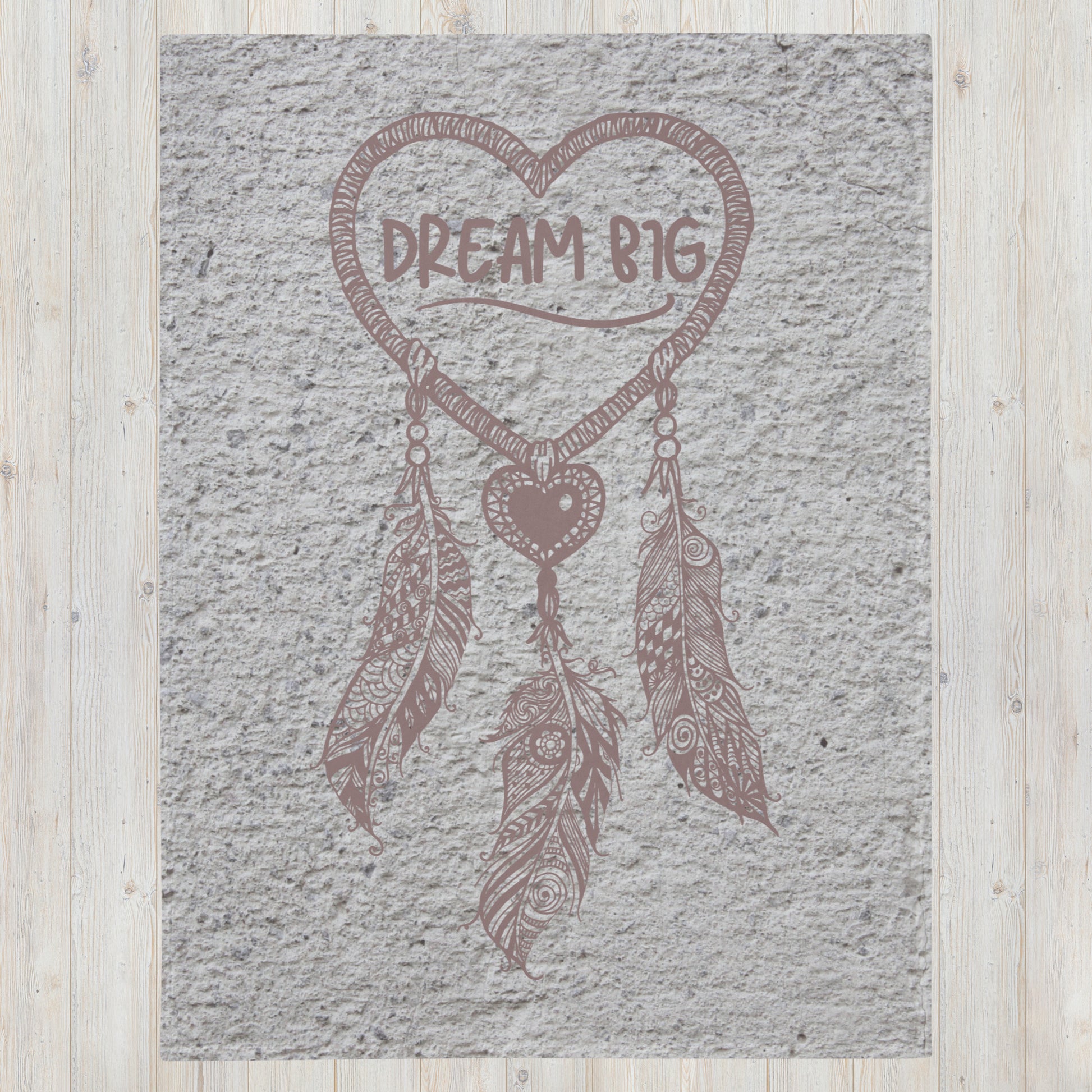 Throw Blanket - Dream Big Textured 60x80 Inch