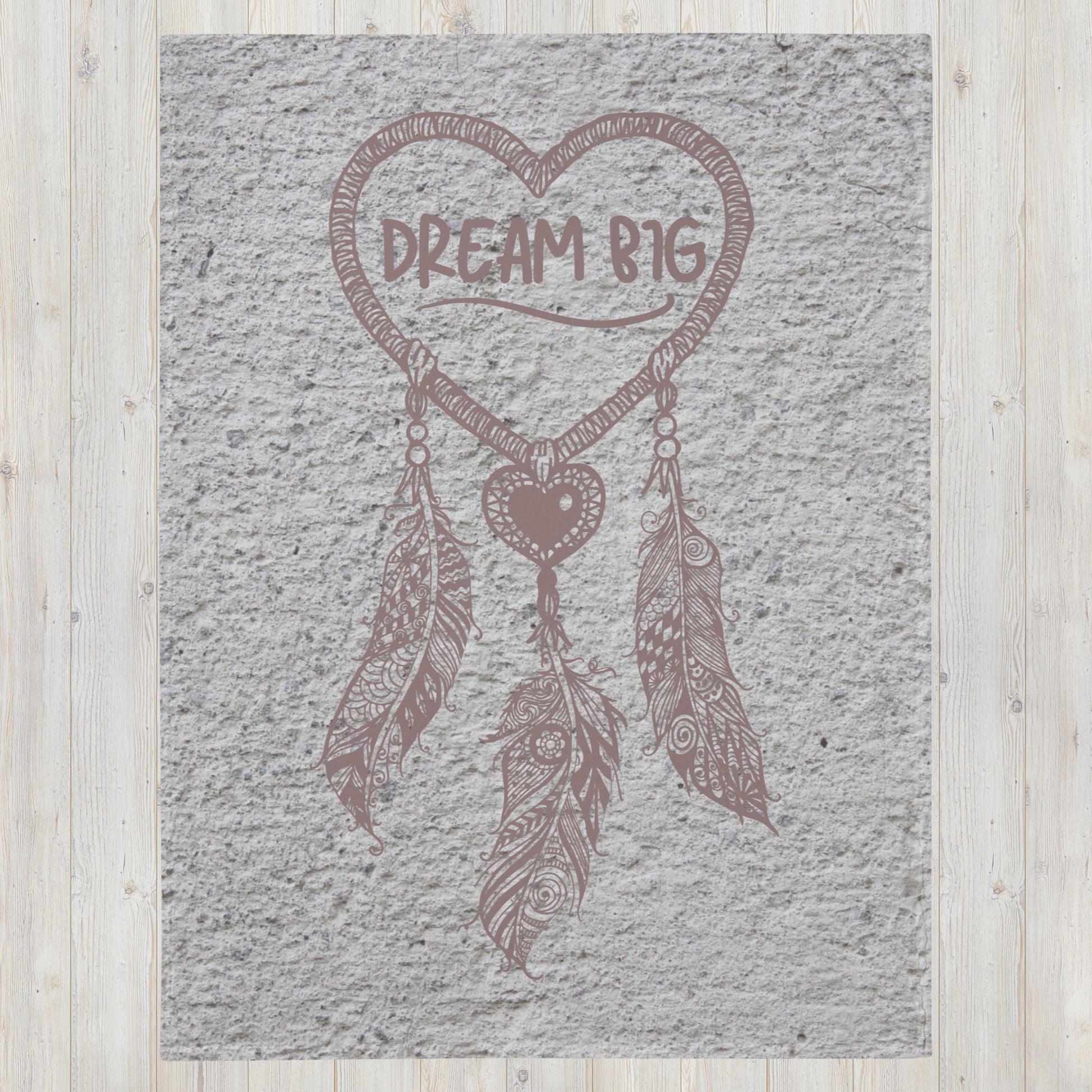 Throw Blanket - Dream Big Textured 60x80 Inch