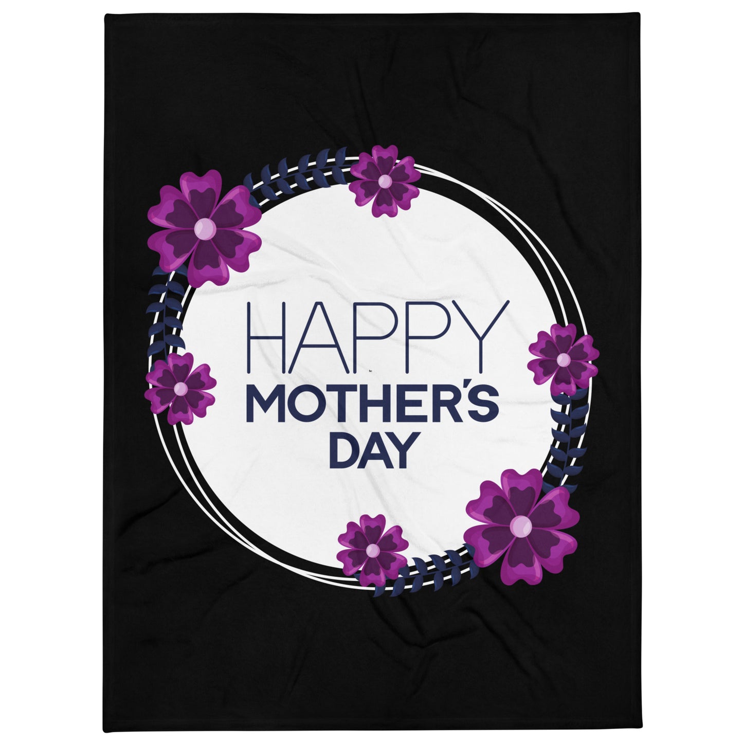 Throw Rug - Happy Mothers Day Flowers
