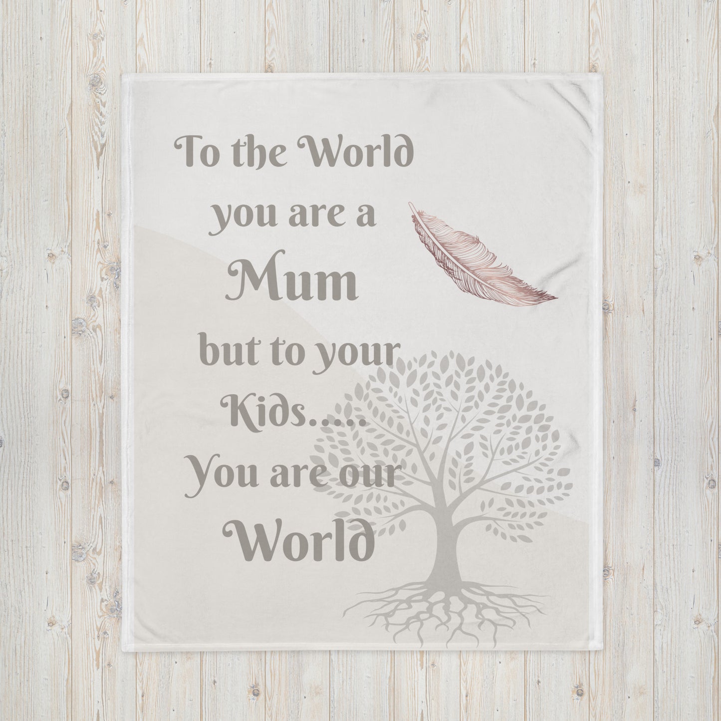 Throw Blanket - Tree of Life Mum 50x60 Inch