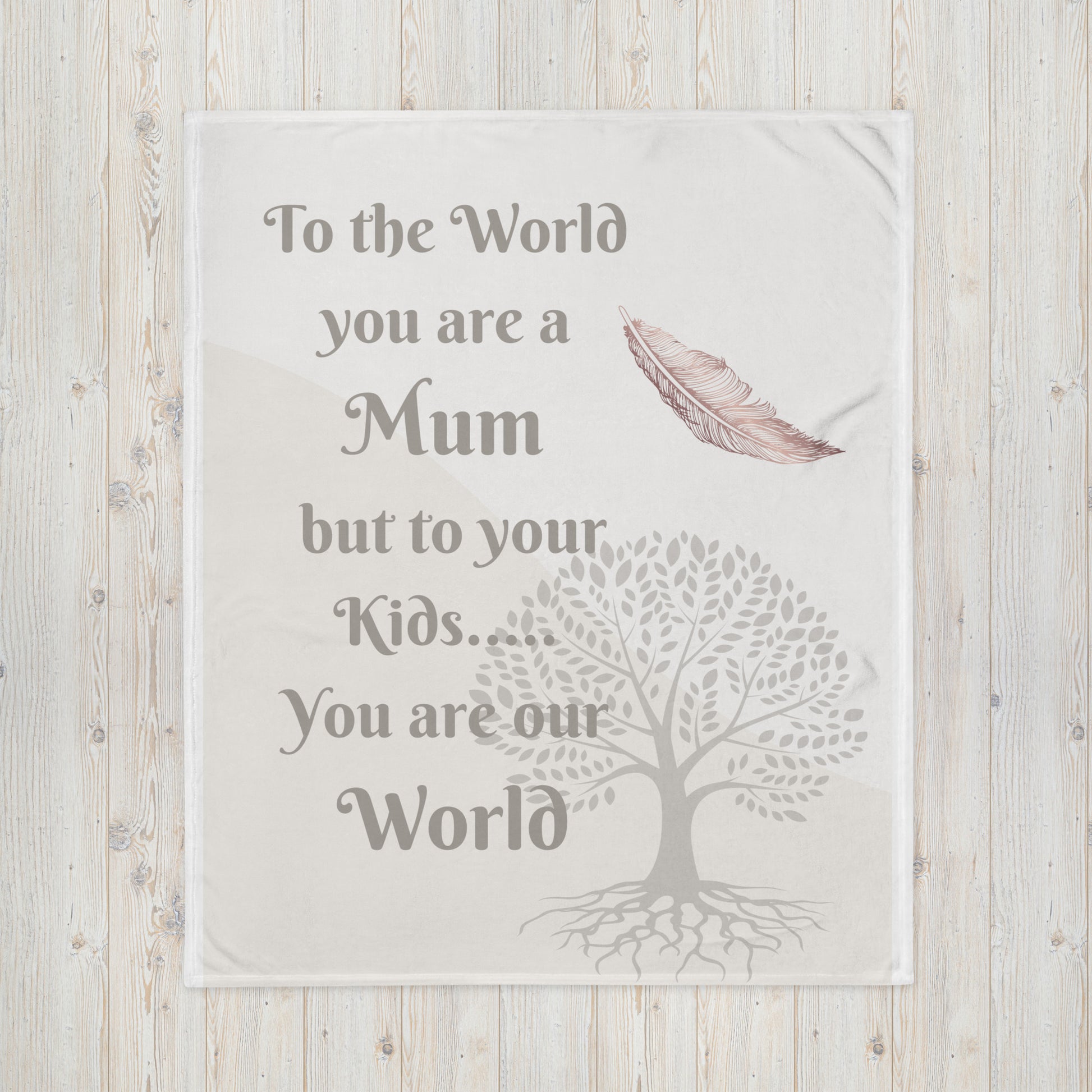 Throw Blanket - Tree of Life Mum 50x60 Inch