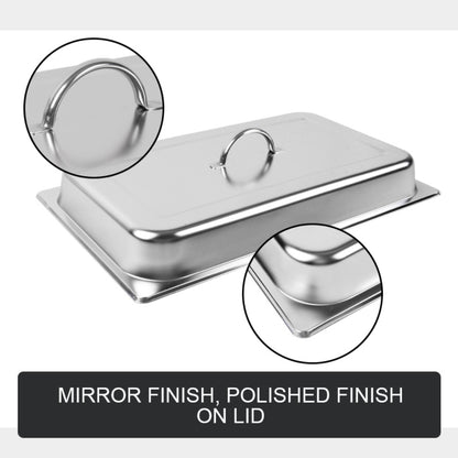 Bain marie polished finish lid