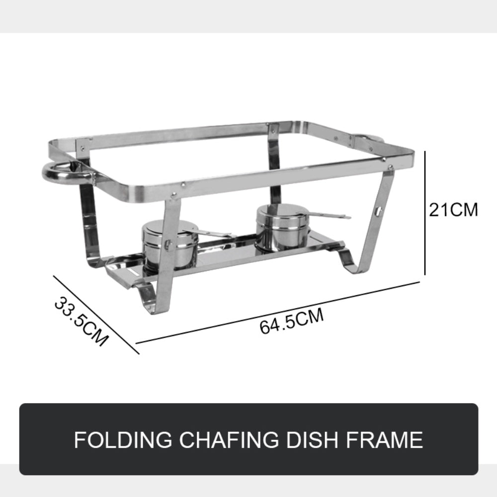 Folding chafing dish frame