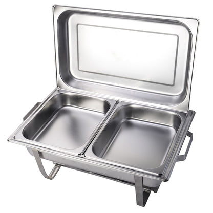 9L Buffet Pan Bain Marie Stainless Steel Food Warmer (2*4.5L)