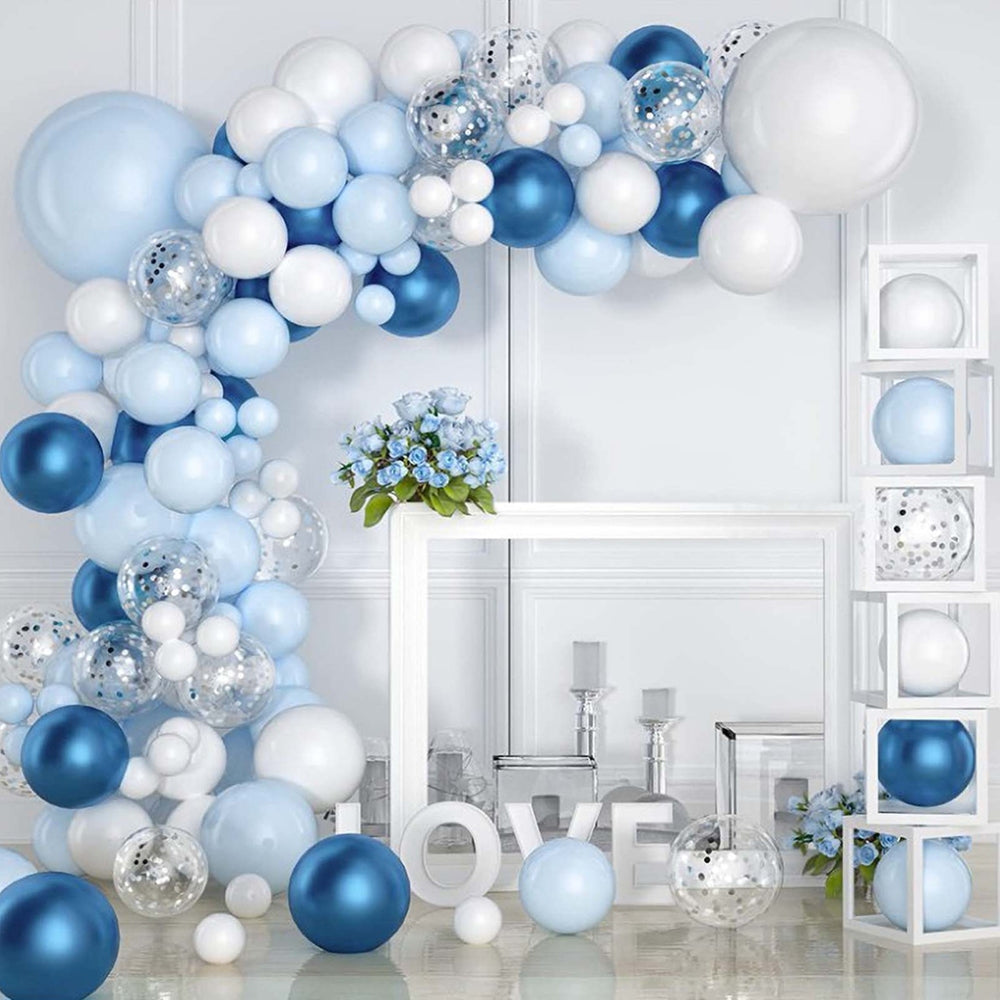 104PCS Blue Balloon Arch Kit Set