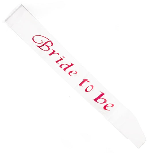 White Bride To Be Flashing Sash Occasions > Wedding Accessories   