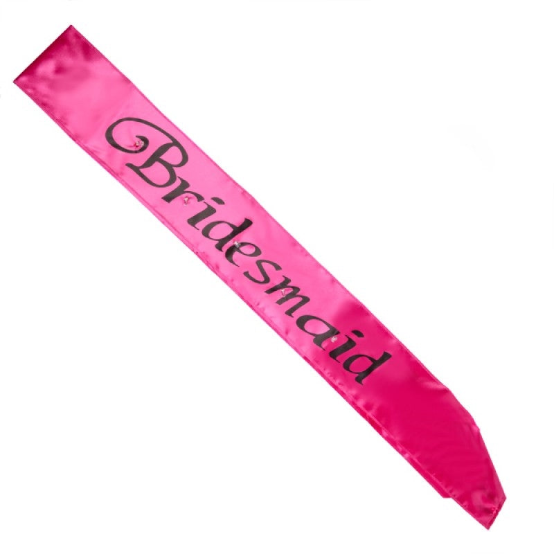 Hot Pink Bridesmaid Flashing Sash Occasions > Wedding Accessories   