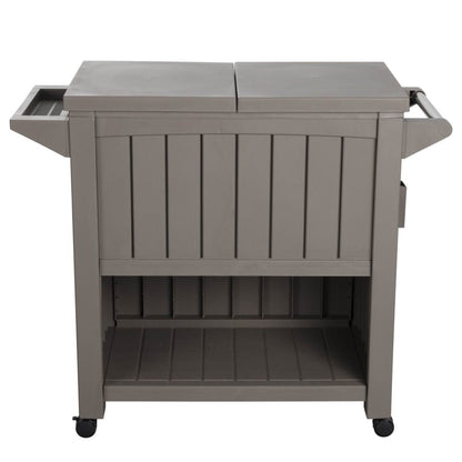 Garden Bar Serving Cart with Cooler