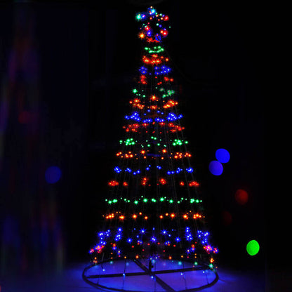 Christmas By Sas 3m Tree Shaped LED Multicoloured Solar Lights & Metal Frame Occasions > Christmas   