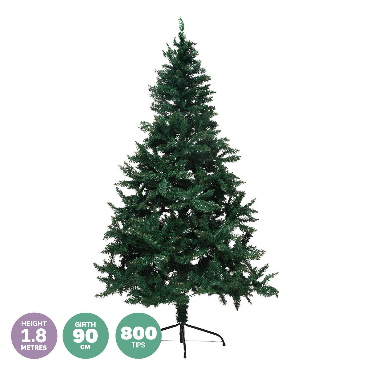 Christmas By Sas 1.8m Full Figured Pine Tree Realistic Foliage 800 Tips Occasions > Christmas   